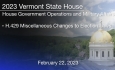 Vermont State House - H.429 Miscellaneous Changes to Election Laws 2/22/2023