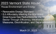 Vermont State House - Renewable Energy Standards and S.5 Affordable Heat Act 3/31/2023