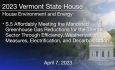 Vermont State House - S.5 Affordable Heat Act 4/7/2023