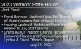 Vermont State House - Joint Fiscal Committee 7/31/2023