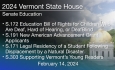 Vermont State House - S.172, S.191, S.171 and S.303 2/14/2024