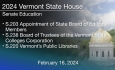 Vermont State House - S.203, S.238, and S.220 2/16/2024