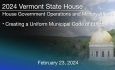 Vermont State House - Creating a Uniform Municipal Code of Ethics 2/23/2024
