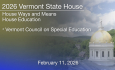Vermont State House - Vermont Council on Special Education 2/11/2026