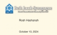 Beth Jacobs Synagogue - Rosh Hashanah 10/3/2024