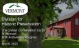 Vermont Division For Historic Preservation - The Civilian Conservation Corps (CCC) in Vermont 90th Anniversary Program 4/5/2023