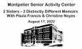 Montpelier Senior Activity Center - 2 Sisters - 2 Distinctly Different Memoirs With Paula Francis & Christine Noyes
