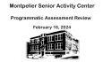 Montpelier Senior Activity Center - Programmatic Assessment Review 2/16/2024