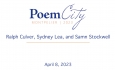 Poem City - Kellogg Hubbard Libary - Poetry Reading with Ralph Culver, Sydney Lea, and Samn Stockwell 4/8/2023