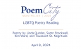 Poem City - Kellogg Hubbard Libary - LGBTQ Poetry Reading 4/8/2024