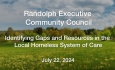 Randolph Executive Community Council - Identifying Gaps and Resources in the Local Homeless System of Care 7/22/2024