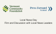Vermont Community Fund - Press Forward VT - Local News Day - Film and Discussion with Local News Leaders 4/9/2026