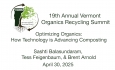 Vermont Organics Recycling Summit - Optimizing Organics: How Technology is Advancing Composting 4/30/2025