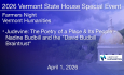 Vermont State House Special Event - Farmers Night - Judevine: The Poetry of a Place & Its People - Nadine Budbill and the "David Budbill Braintrust" 4/1/2026