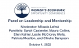 25th Women’s Economic Opportunity Conference - Panel on Leadership and Mentorship 10/1/2022