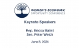 Women's Economic Opportunity Conference - Keynote Speakers: Rep Becca Balint and Sen Peter Welch 6/8/2024