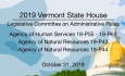 Vermont State House - Legislative Committee on Administrative Rules 10/31/19