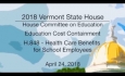 Vermont State House: H.848 - Health Care Benefits for School Employees 4/24/18