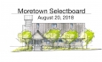 Moretown Select Board - August 20, 2018