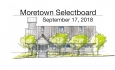 Moretown Select Board - September 17, 2018