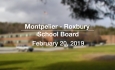 Montpelier - Roxbury School Board - February 20, 2019