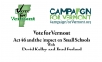 Act 46 & Impact on Small Schools - David Kelley and Brad Ferland