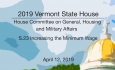 Vermont State House - S.23 Increasing the Minimum Wage 4/12/19