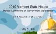 Vermont State House - S.54 Regulation of Cannabis 5/1/19