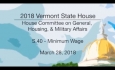 Vermont State House: S.40 - Minimum Wage 3/28/18