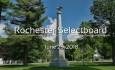 Rochester Selectboard - June 25, 2018
