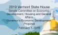 Vermont State House - Governor's Economic Development Proposal 2/1/19