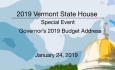 Vermont State House Special Event - Governor Phil Scott's 2019 Budget Address 1/24/19