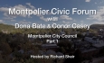 Montpelier Civic Forum: Dona Bate & Conor Casey Part 1
