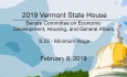 Vermont State House - S.23 - Minimum Wage 2/8/19