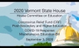 Vermont State House - CRF: Post-Secondary and Higher Education, COVID-19: Misc Ed Bill 9/3/2020