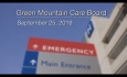 Green Mountain Care Board - September 25, 2019