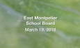 East Montpelier School Board - March 19, 2019