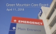 Green Mountain Care Board - April 11 2018