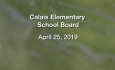 Calais Elementary School Board - April 25, 2019