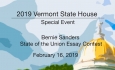 Vermont State House Special Event - Bernie Sanders State of the Union Essay 2/16/19