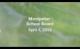 Montpelier School Board - April 4, 2018