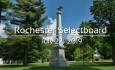 Rochester Selectboard - July 22, 2019