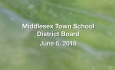 Middlesex Town School District Board - June 6, 2018