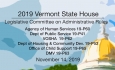 Vermont State House - Legislative Committee on Administrative Rules 11/14/19