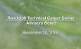 Randolph Technical Career Center Advisory Board - September 20, 2018