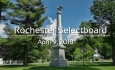 Rochester Selectboard - April 9, 2018