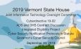 Vermont State House - Joint Information Technology Oversight Committee 9/20/19