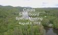 Calais Selectboard - Special Meeting August 8, 2019
