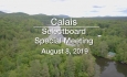 Calais Selectboard - Special Meeting August 8, 2019