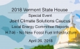 VT State House Special Event - Climate Solutions Caucus